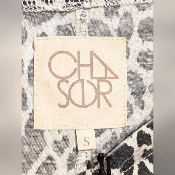 ​🐆 Chaser NWT Leopard Print Ruffle Hem Lounge Shorts Small ✨ - Picture 7 of 8